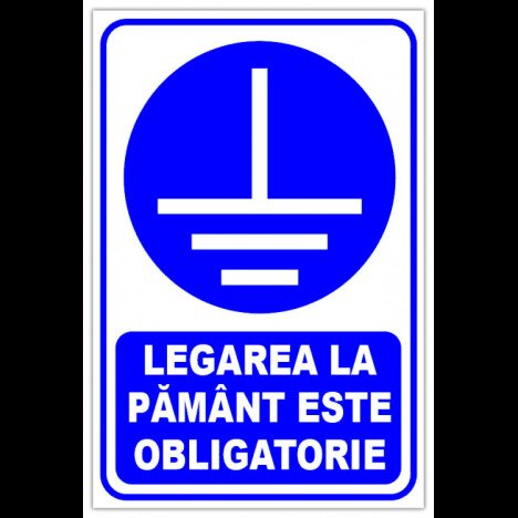 Indicator legarea la pamant este obligatorie